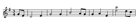 My Own Heart's Delight - staff notation