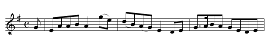 My Peggy is a Young thing. - staff notation