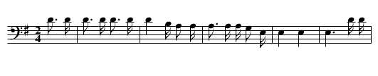 My pipe - staff notation