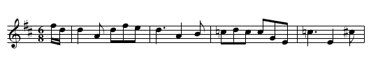 My Wife's a Wanton Wee Thing - staff notation