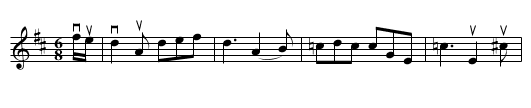 MY WIFE'S A WANTON WEE THING - staff notation