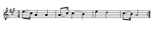 Mynwent eglwys - staff notation