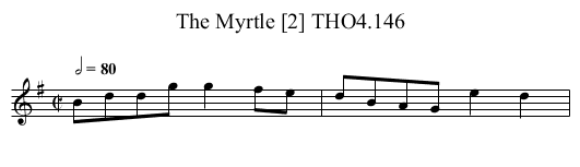 Myrtle [2] THO4.146, The - staff notation