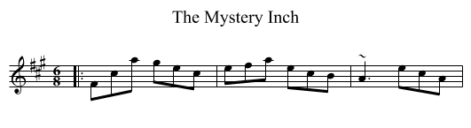 Mystery Inch, The  - staff notation