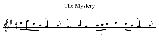 Mystery, The  - staff notation