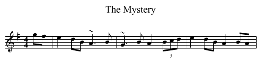 Mystery, The  - staff notation