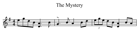 Mystery, The  - staff notation