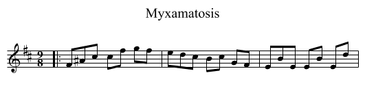 Myxamatosis - staff notation
