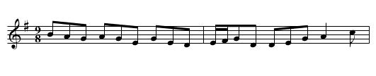 Na Ceannabh&aacute;in Bhana - staff notation