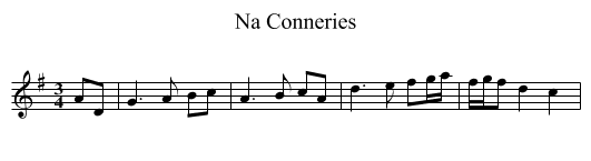 Na Conneries - staff notation