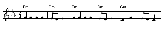 Nabrala - staff notation