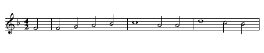 Nachtigall - staff notation