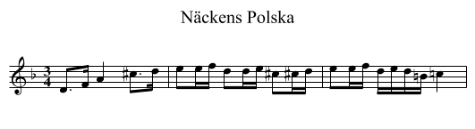 N&auml;ckens Polska - staff notation