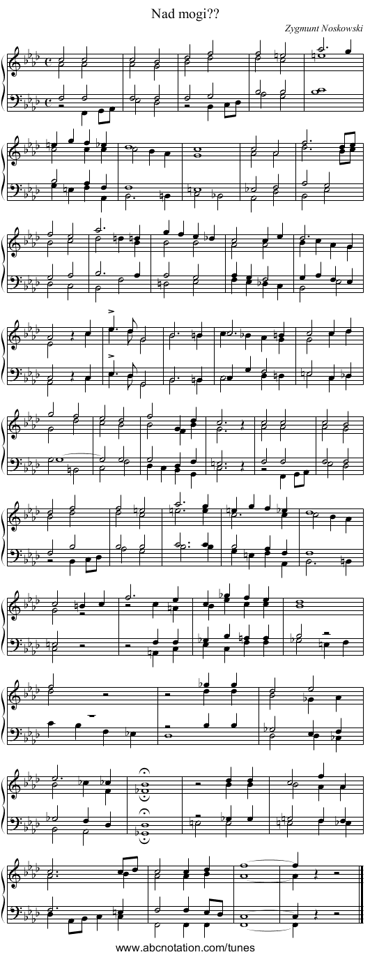 Nad mogi?? - staff notation