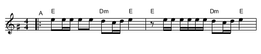 Nakhes fun kinder - staff notation