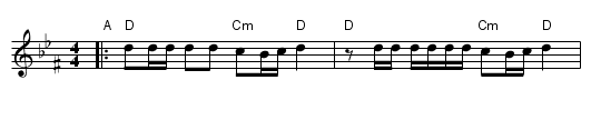 Nakhes fun kinder - staff notation