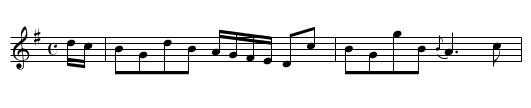 Nancy Dawson's Fancy - staff notation