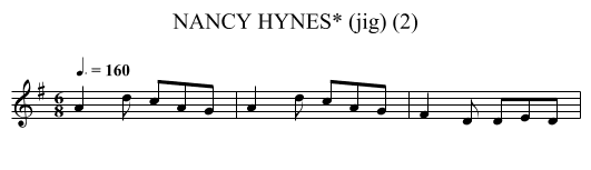 NANCY HYNES* (jig) (2) - staff notation