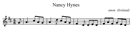 Nancy Hynes - staff notation
