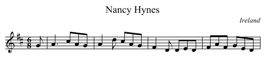 Nancy Hynes - staff notation