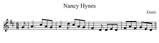 Nancy Hynes - staff notation