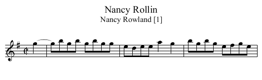 Nancy Rollin - staff notation