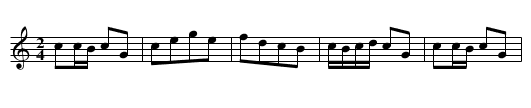Nancy the Nymph - staff notation