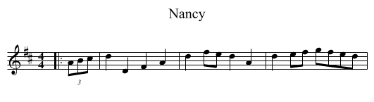 Nancy - staff notation