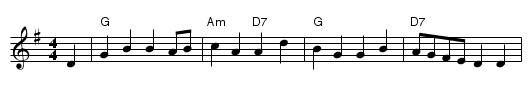 Nancy's Fancy - staff notation