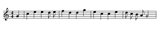 Nancy's Fancy - staff notation