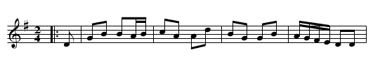 Nancy's Fancy - staff notation