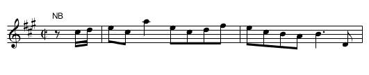 Nanny's Choice. Ru2.065 - staff notation