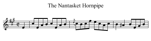 Nantasket Hornpipe, The - staff notation