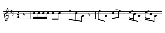 NARRAGANSET SETT (tune 2) - staff notation