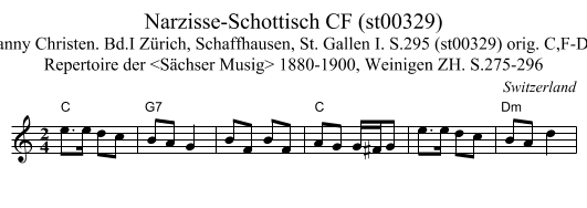 Narzisse-Schottisch CF (st00329) - staff notation