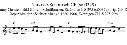 Narzisse-Schottisch CF (st00329) - staff notation