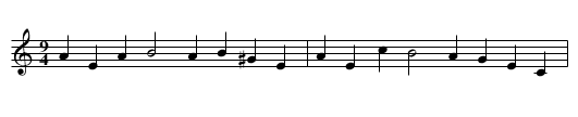 Nassau, The - staff notation