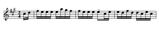 National Hornpipe - staff notation