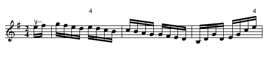 National Lancers' -- Hornpipe - staff notation