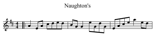 Naughton's - staff notation