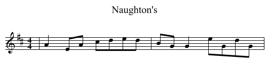 Naughton's - staff notation