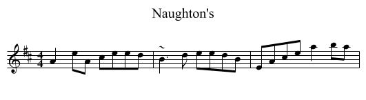 Naughton's - staff notation