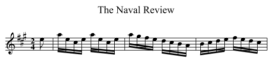 Naval Review, The - staff notation