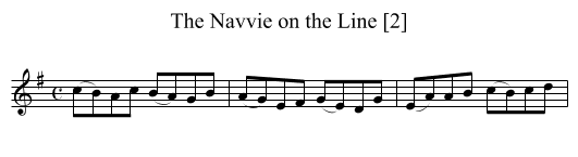Navvie on the Line [2], The - staff notation