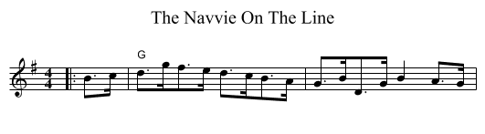 Navvie On The Line, The  - staff notation