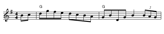 Navvie on the Line - staff notation
