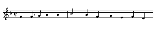 Ne l'oserai-je dire ? - staff notation