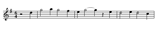 Neansaí Mhíle Grá - staff notation