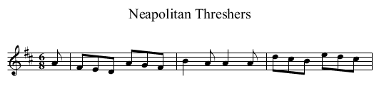 Neapolitan Threshers - staff notation