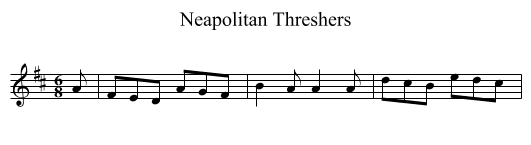 Neapolitan Threshers - staff notation